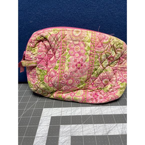 Vera Bradley PETAL PINK Spring 2006 Brush, Pencil Or Cosmetic Case Bag - Picture 4 of 6